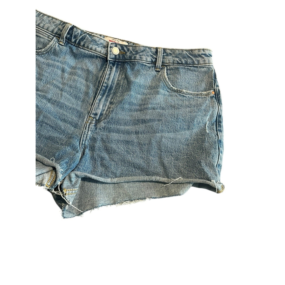 Wrangler Denim Shorts Womens 14/32 High-Rise Vintage 3” Cutoff Jean Shorts NEW - Picture 3 of 10